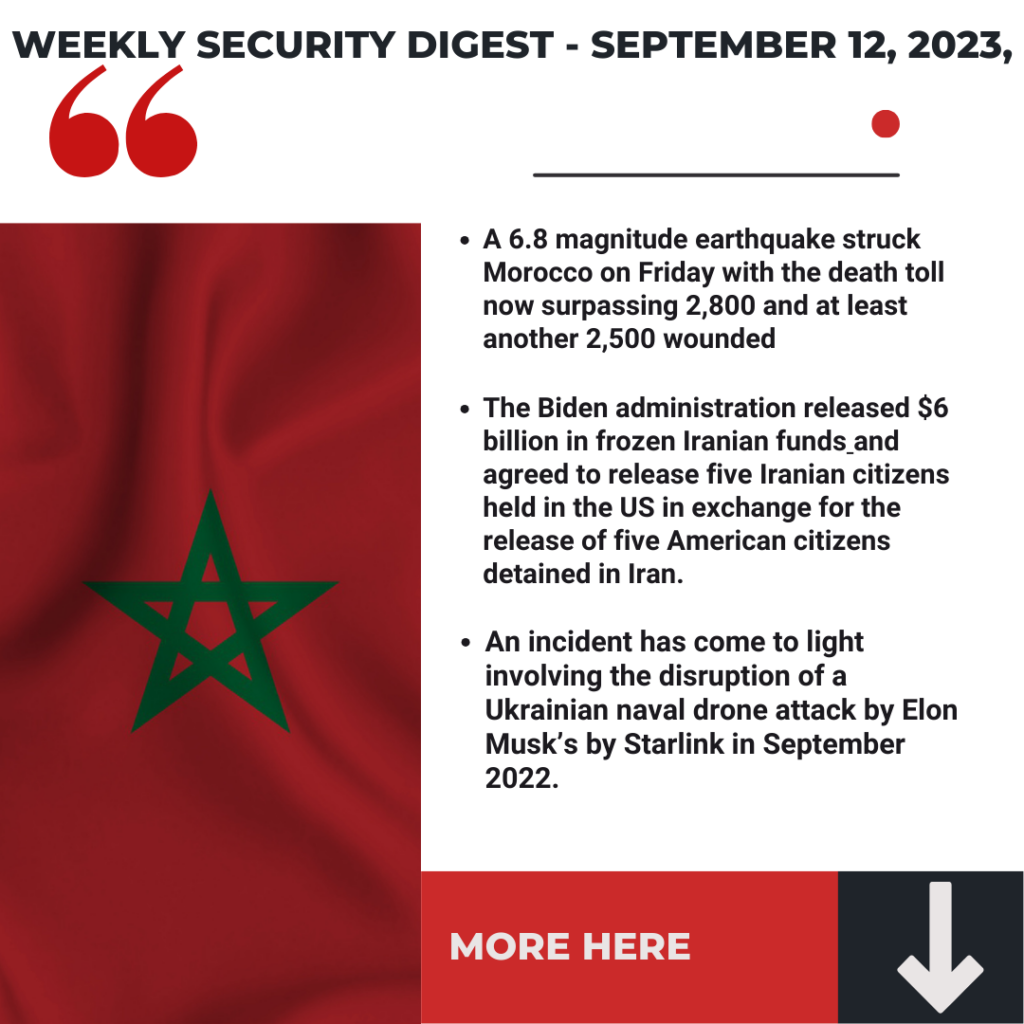 Weekly Security Digest - September 12, 2023, Weekly Security Digest - September 12, 2023