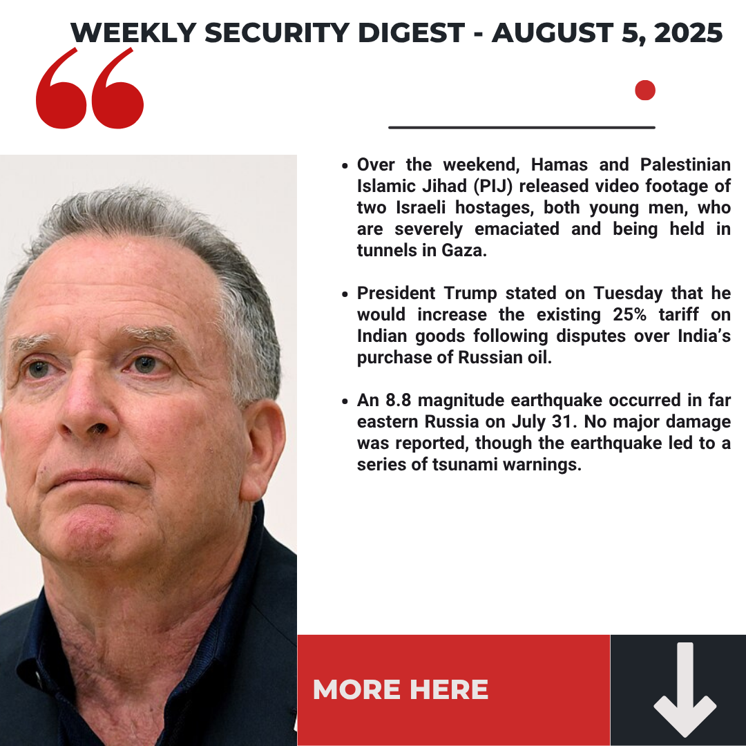 Interfor International‘s Weekly Security Digest - August 5, 2025