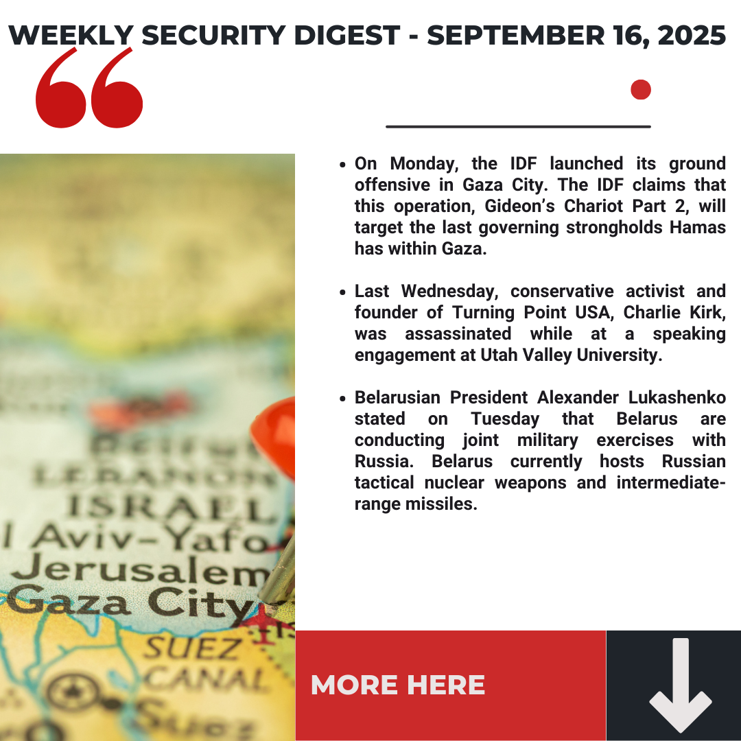 Interfor International‘s Weekly Security Digest - September 16, 2025