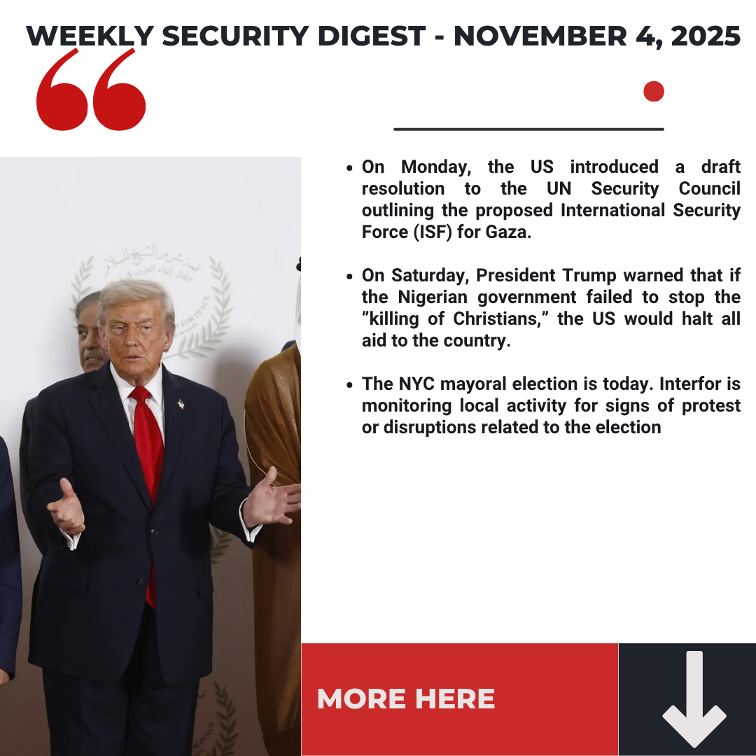Interfor International‘s Weekly Security Digest - November 4, 2025