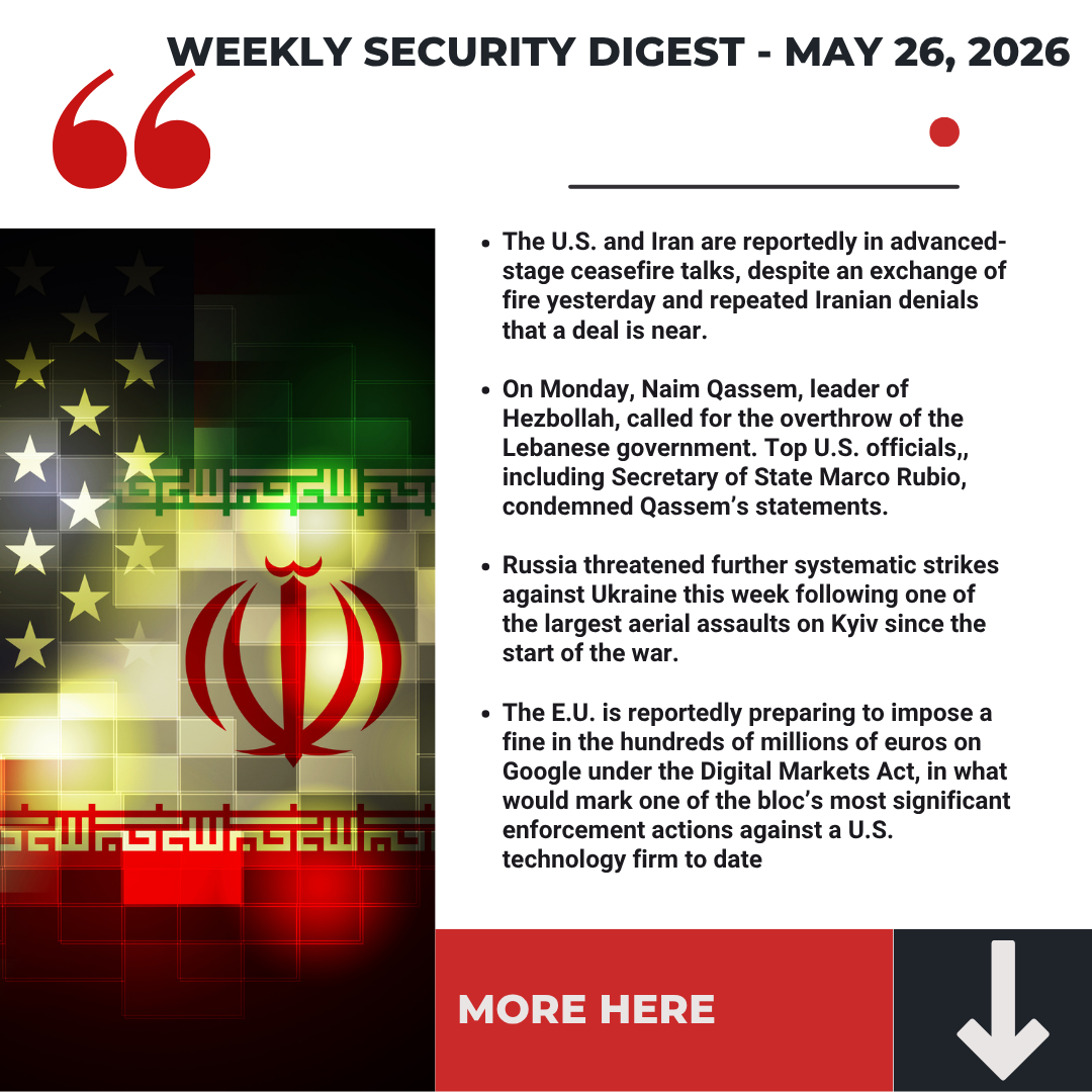 Interfor International‘s Weekly Security Digest - May 26, 2026