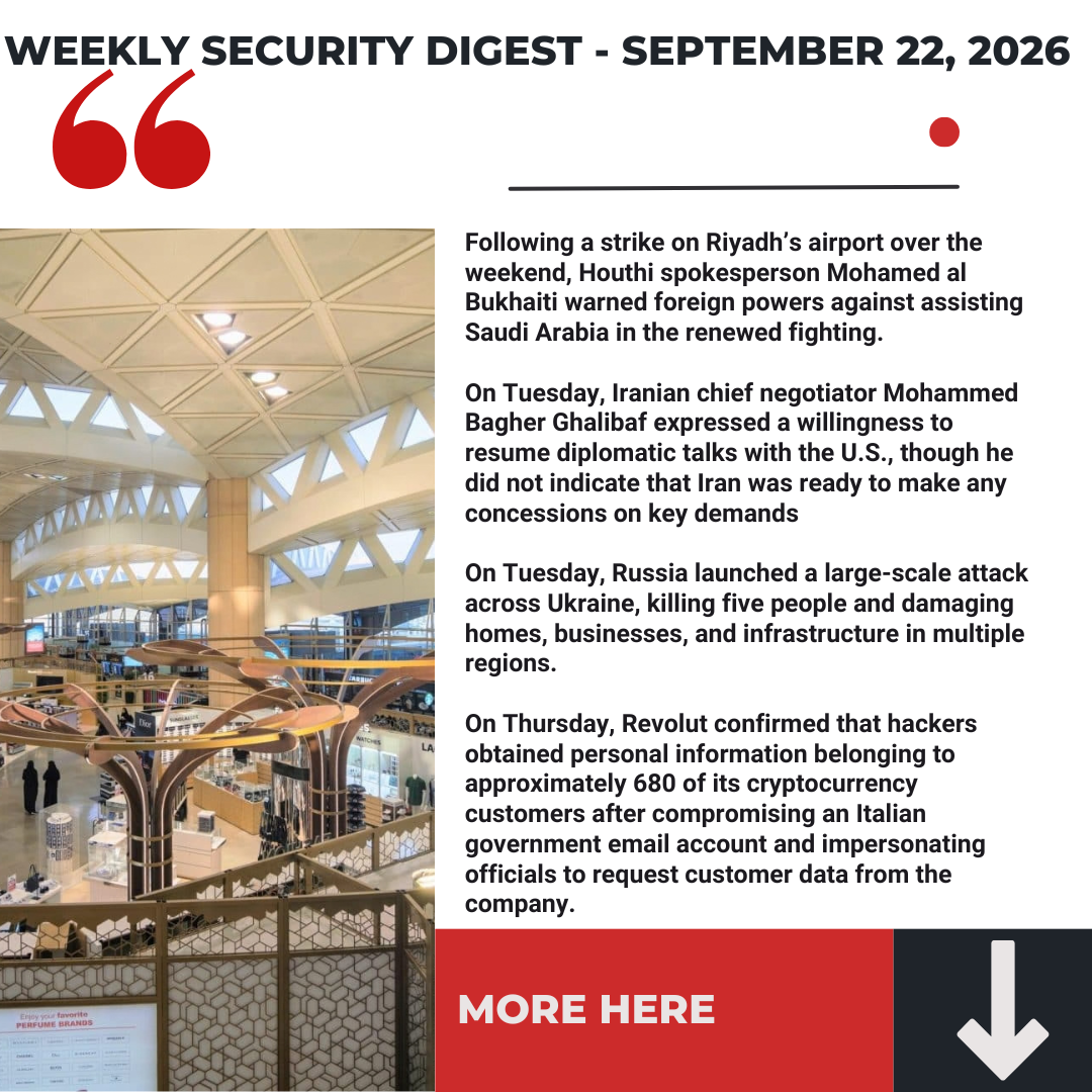 Interfor International‘s Weekly Security Digest - September 22, 2026